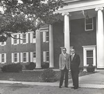 President Houston Cole and John Stewart Outside International House 3 by Opal R. Lovett
