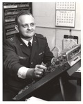 Charles Rowe in Uniform at Training Board by Opal R. Lovett