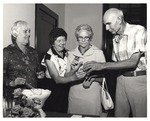 Jetta Manners, Effie Sawyer, and Mr. and Mrs. Roy Treadaway, 1978 Retirement Reception for Roy Treadaway by Opal R. Lovett