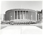 Marching Southerners, 1977-1978 Full Band Outside Merrill Hall by Opal R. Lovett