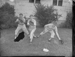 Baseball Team Members Outside Church in Jacksonville 3 by Opal R. Lovett