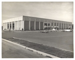 Pete Mathews Coliseum, Exterior View and Parking Lot by Opal R. Lovett