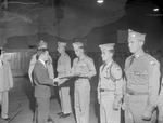 Dean Montgomery Presents Award, 1957 ROTC Awards by Opal R. Lovett