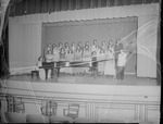 1950s College Chorus on Stage by Opal R. Lovett