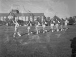 Southerners Marching Band, 1951 Majorettes and Drum Major 2 by Opal R. Lovett