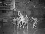 1955-1956 Basketball Game Action 4 by Opal R. Lovett