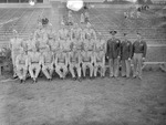 1950s ROTC Group on Field in Football Stadium by Opal R. Lovett