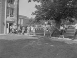 Students Across Campus, 1950s Campus Scenes 45 by Opal R. Lovett