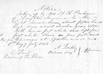 Document | Appraisal Notice, July 1856 by A. Leckey and Philemon King