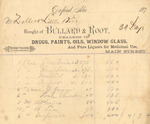 Document | Receipt from Bullard & Root, c.1870 by Bullard & Root