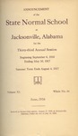 Quarterly Bulletin & Annual Announcement | June 1916 by Jacksonville State University