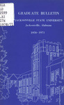 Graduate Bulletin & Catalog | 1970-1971 by Jacksonville State University