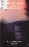 Graduate Bulletin & Catalog | 1993-1994 by Jacksonville State University
