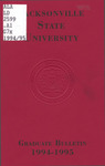 Graduate Bulletin & Catalog | 1994-1995 by Jacksonville State University