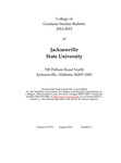 Graduate Bulletin | 2014-2015 by Jacksonville State University