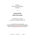 Graduate Bulletin | 2015-2016 by Jacksonville State University