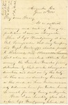 Correspondence | Civil War letter from John Henry Caldwell to Mary Caldwell, June 1861