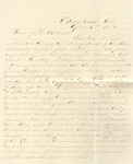 Correspondence | Letter from T.Y. Burton to John Henry Caldwell, April 1874 by T.Y. Burton