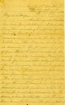 Correspondence | Civil War letter from John Henry Caldwell to Mary Caldwell, May 1863 by John Henry Caldwell