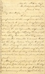 Correspondence | Civil War letter from John Henry Caldwell to Mary Caldwell, June 1863 by John Henry Caldwell
