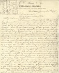 Correspondence | Letter from Walter Caldwell to Mary Caldwell, January 1873 by Walter Caldwell