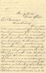 Correspondence | Letter from J.W. Clarke to Ed Caldwell, March 1875 by J.W. Clarke