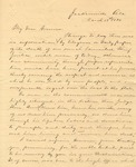 Correspondence | Letter from John Henry Caldwell to Governor Thomas Jones, March 1894