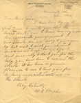 Correspondence | Letter from W.E. Striplin to Josie Caldwell, June 1906