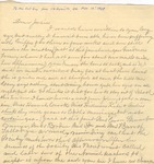 Correspondence | Letter from Mary Caldwell to Josie Lay, November 1908