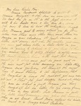 Correspondence | Letter from Sarah Caldwell to Carl Lay, Jr., May 1912