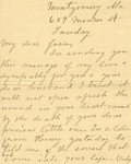 Correspondence | Letter from Amelia to Josie Lay, May 1912