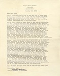 Correspondence | Letter from Margaret Sparkman to Mrs. Lay, October 1961