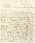 Correspondence | Letter from William Lowe to John Henry Caldwell, March 1876