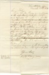 Correspondence | Letter from J.D. Brandon to John Henry Caldwell, March 1876 by J.D. Brandon