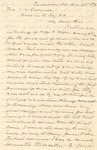 Correspondence | Letter from R. Randolph to John Henry Caldwell, March 1876 by R. Randolph