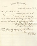 Correspondence | Letter from A.H. Caperton, Jr. to John Henry Caldwell, March 1876