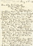 Correspondence | Letter from John Reid to John Henry Caldwell, May 1876 by John Reid