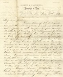 Correspondence | Letter from John M. Caldwell to John Henry Caldwell, July 1876 by John M. Caldwell