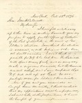Correspondence | Letter from Levi Lawler to John Henry Caldwell, October 1876 by Levi Lawler
