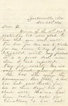 Correspondence | Letter from Ed Caldwell to John Henry Caldwell, Decemer 1876 by Ed Caldwell