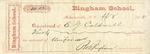 Document | Receipt from Bingham School to Ed Caldwell for school uniform, April 1875 by Bingham School