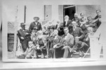 Group of Men Gathered on Steps, circa 1880s or 1890s by unknown