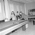Students Playing Pool, 1975-1976 Campus Scene 1 by Opal R. Lovett