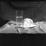Bread and Water on Table, 1975 "Food for Thought" 2 by Opal R. Lovett