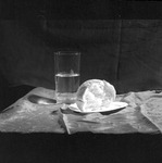 Bread and Water on Table, 1975 "Food for Thought" 3 by Opal R. Lovett
