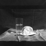 Bread and Water on Table, 1975 "Food for Thought" 6 by Opal R. Lovett
