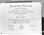 Carol S. Kingston, 1975 Florida State University Degree 1 by Opal R. Lovett