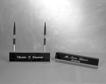 Engraved Name Plates, 1977-1978 Office Desk Equipment 1 by Opal R. Lovett