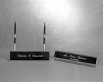 Engraved Name Plates, 1977-1978 Office Desk Equipment 2 by Opal R. Lovett