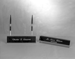 Engraved Name Plates, 1977-1978 Office Desk Equipment 3 by Opal R. Lovett